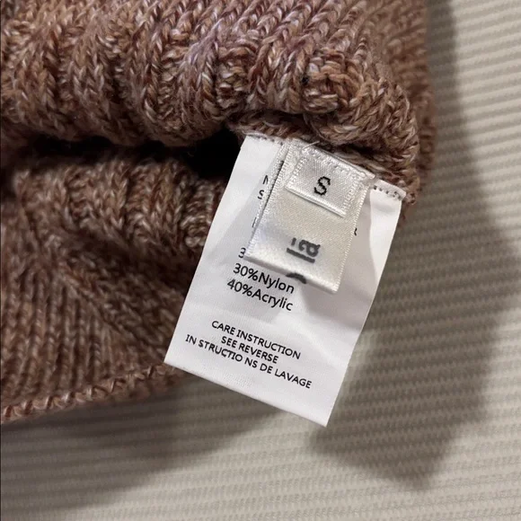 Wool Blend Cable Knit Sweater-S - Picture 4 of 14